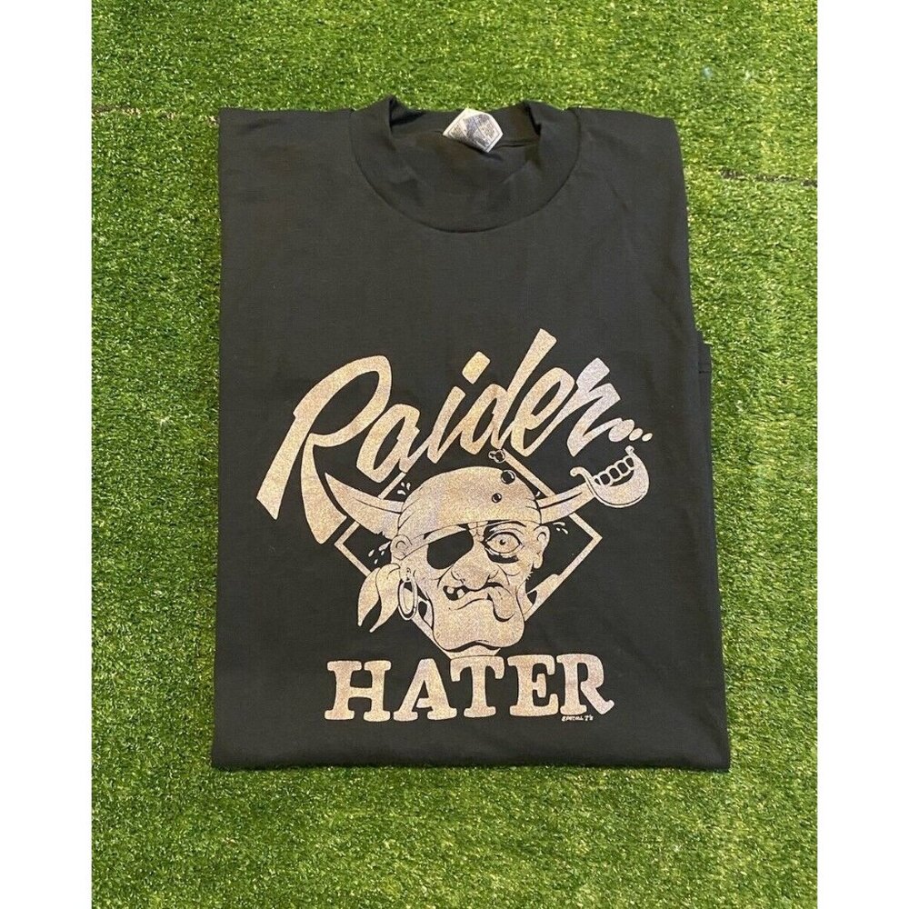 Vintage Oakland Raiders shirt mens extra large black silver Y2K football NFL T